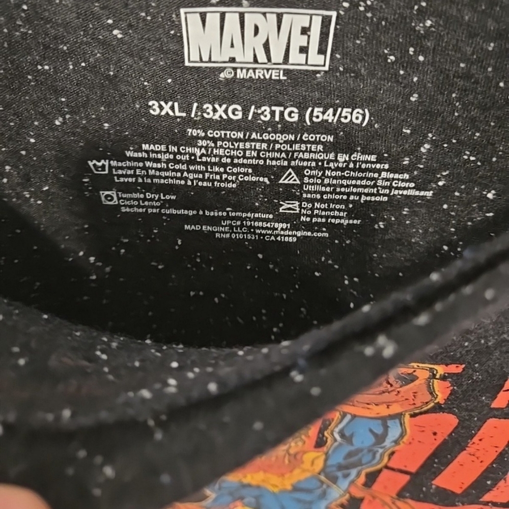 Marvel The Mighty Captain Marvel Men’s T-Shirt Short Sleeve Plus Size 3xl - Picture 2 of 2